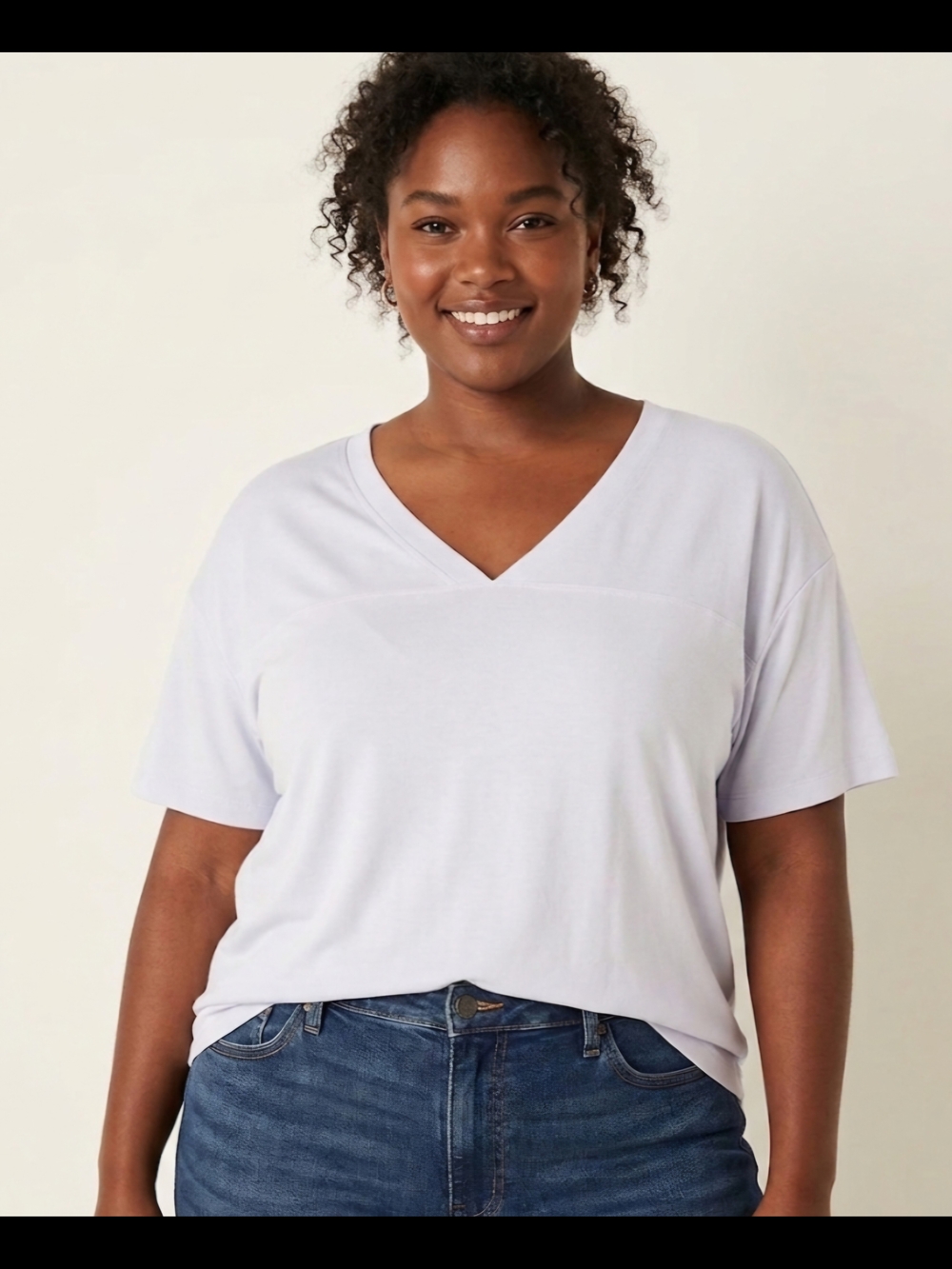 Victoria's Secret PINK Light Lavender V-Neck Short Sleeve Tee XXL NWT - Picture 1 of 7